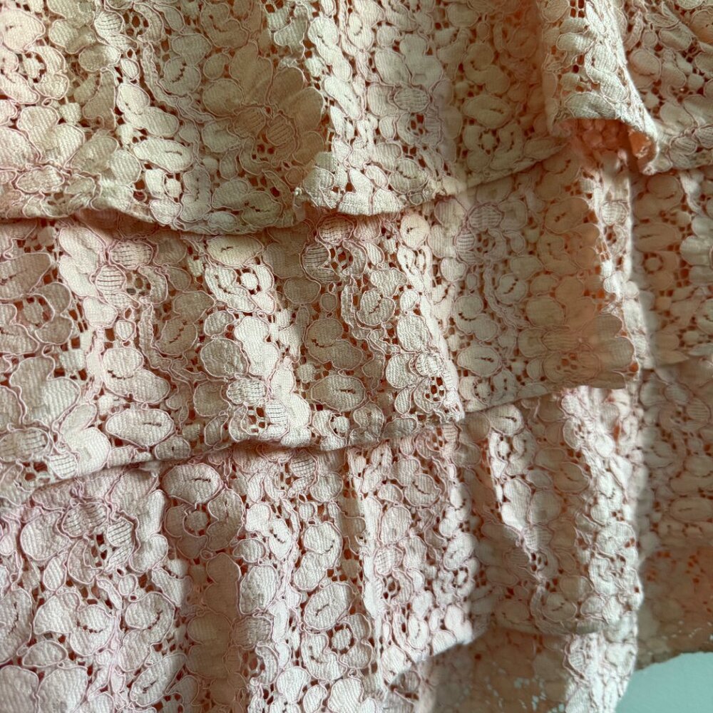 Zara Ruffled Layer Embroidered Top - Picture 4 of 6